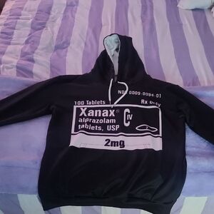 *****SOLD*****  Black Xanax Hoodie.